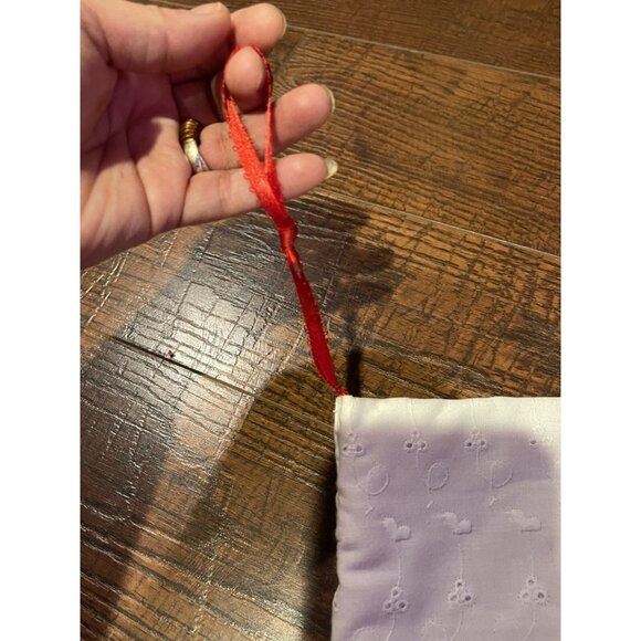 Set Of 3 Vintage Handmade Christmas Stockings With Snowman & Floral Prints 16" - Picture 9 of 15